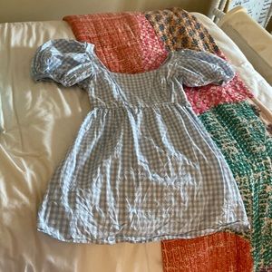 Gingham Puff Sleeve SunDress (Gently Worn- once or twice)